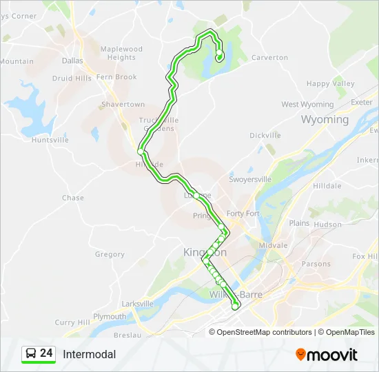 24 Bus Line Map