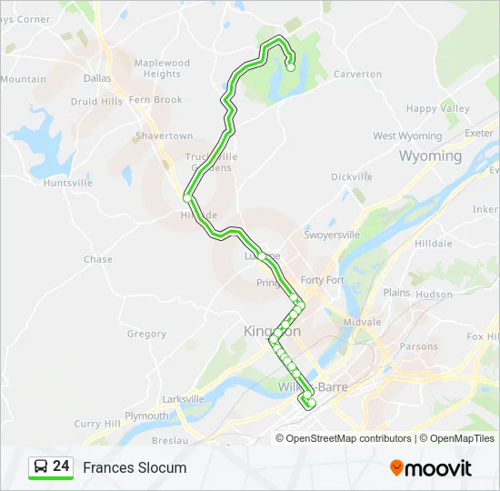 24 Bus Line Map
