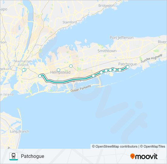 montauk branch Route Schedules Stops Maps Patchogue Updated