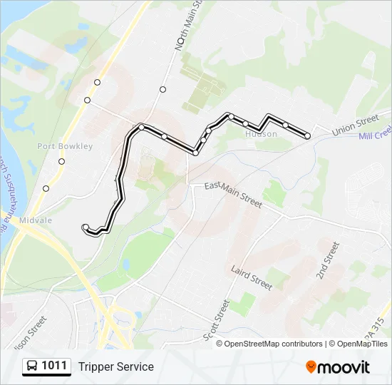1011 Bus Line Map