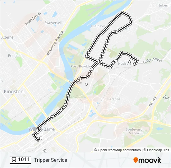 1011 Bus Line Map