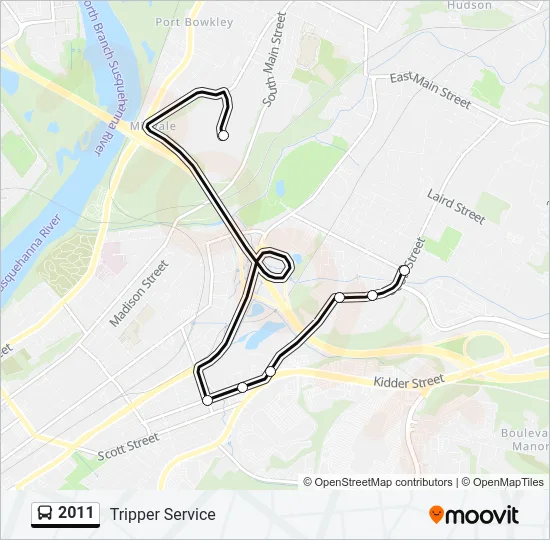 2011 Bus Line Map