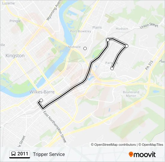 2011 Bus Line Map