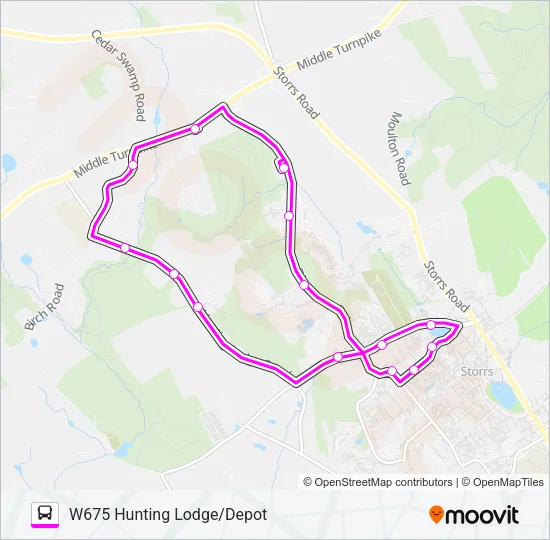 675 Bus Line Map