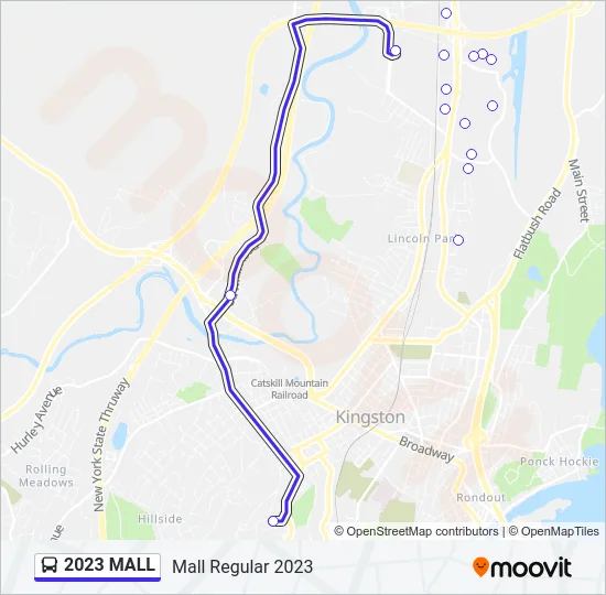 2023 MALL Bus Line Map