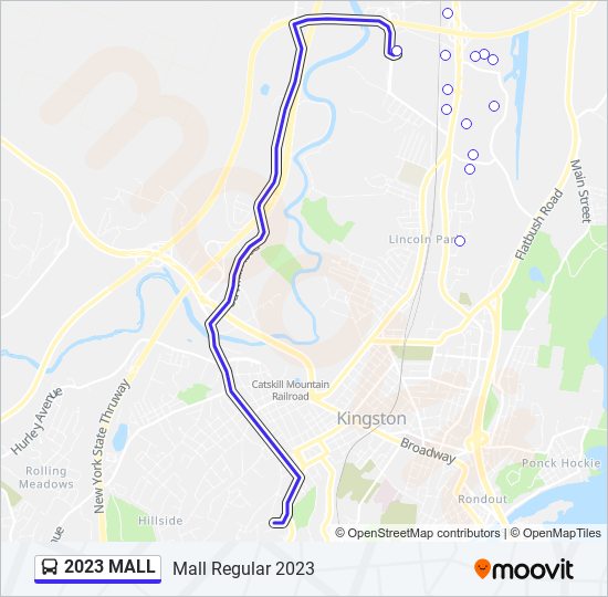 2023 MALL bus Line Map