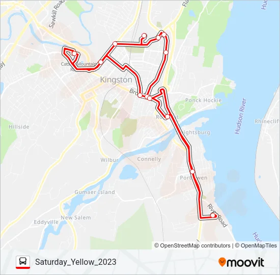 2023 YELLOW Bus Line Map