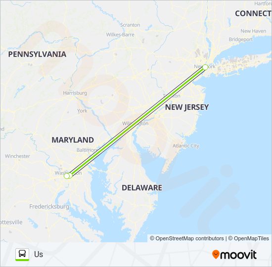 Mapa de FLIXBUS 2601 de autobús