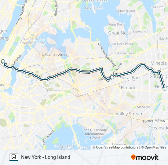 Mapa de GREYHOUND US0250 de autobús