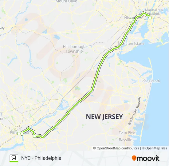 FLIXBUS 2602 Bus Line Map