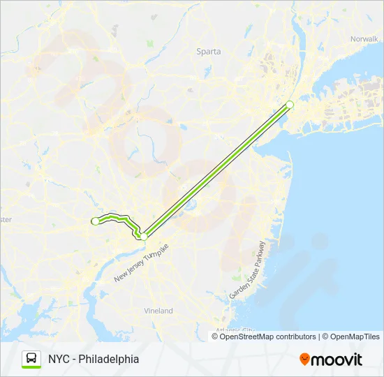 FLIXBUS 2602 Bus Line Map
