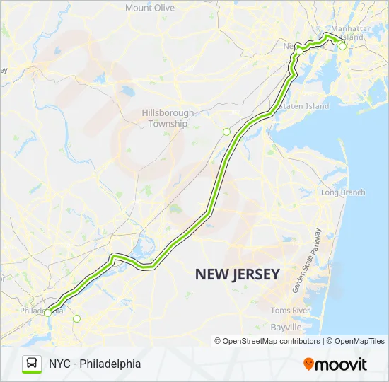 FLIXBUS 2602 Bus Line Map