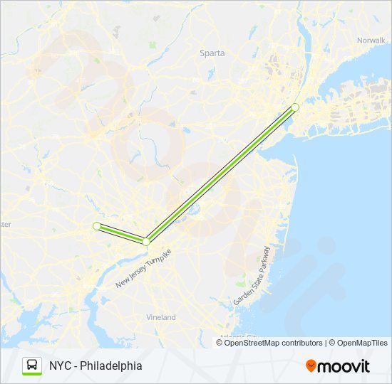 FLIXBUS 2602 bus Line Map