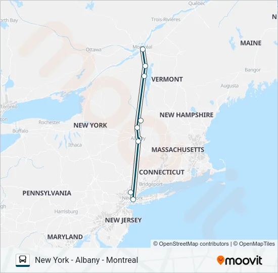 GREYHOUND US0200 Bus Line Map