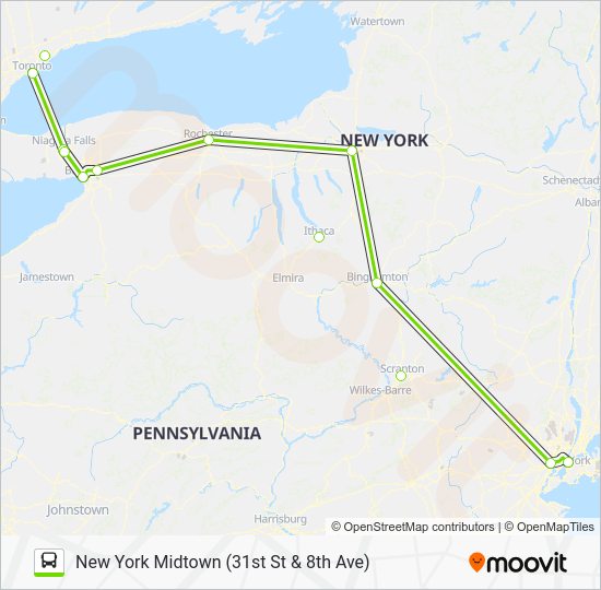 FLIXBUS 2685 Route Schedules, Stops & Maps New York Midtown (31st St