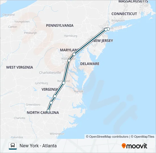 GREYHOUND US0670 Bus Line Map