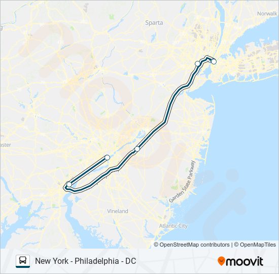 GREYHOUND US0305 bus Line Map