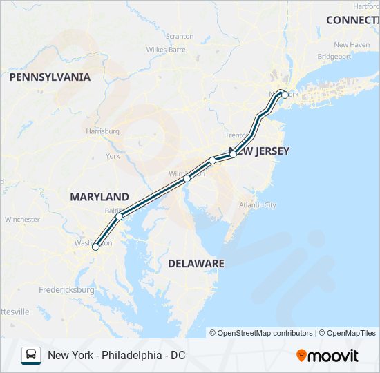 GREYHOUND US0305 bus Line Map