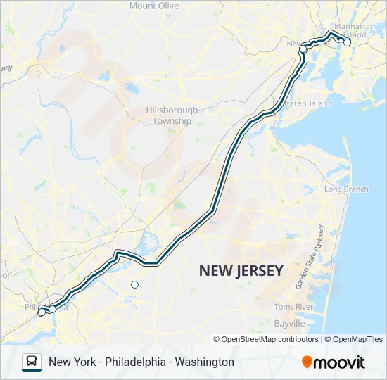 GREYHOUND US0305 Bus Line Map