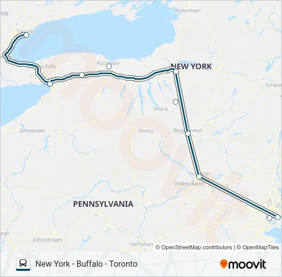 GREYHOUND US0215 Bus Line Map