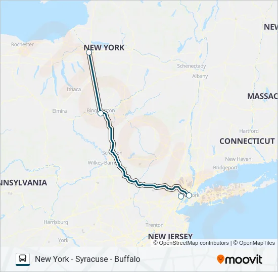 GREYHOUND US0205 Bus Line Map