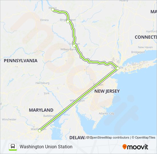 Mapa de FLIXBUS 2682 de autobús