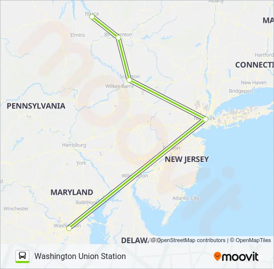 FLIXBUS 2682 Bus Line Map