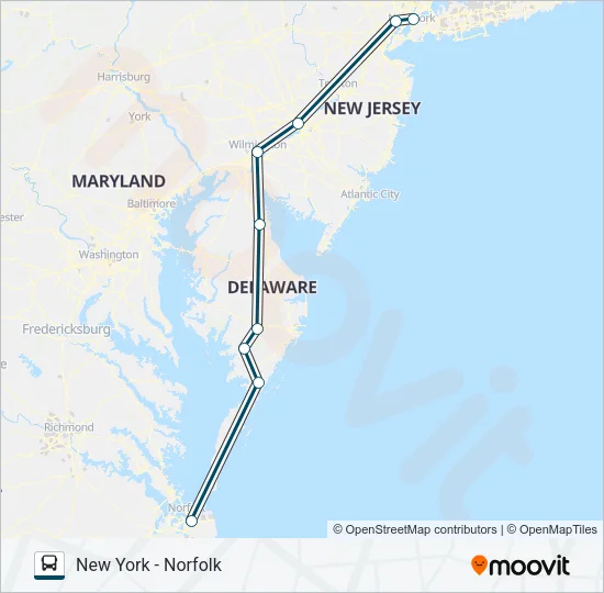 GREYHOUND US0355 Bus Line Map
