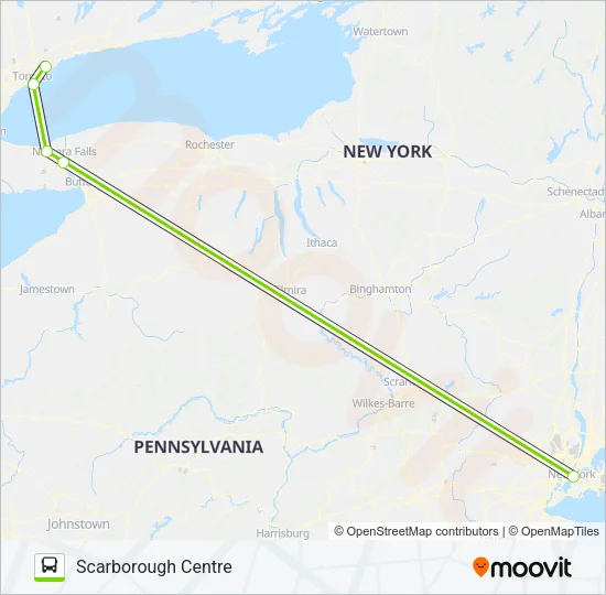 FLIXBUS N2768A Bus Line Map