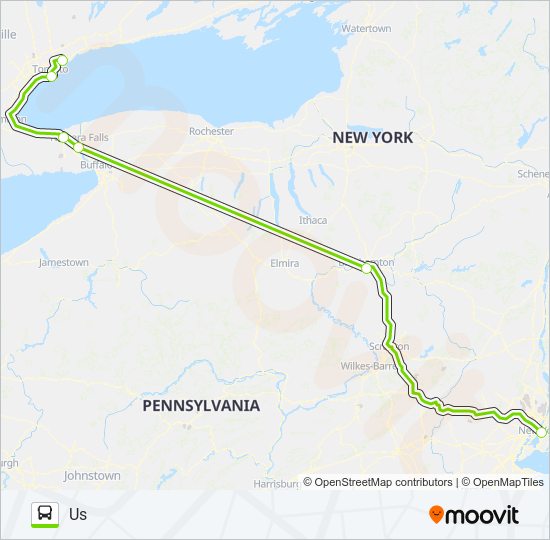 Mapa de FLIXBUS N2768A de autobús