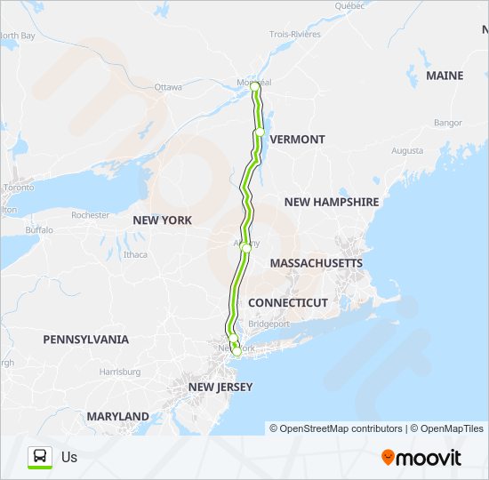 FLIXBUS N2679 bus Line Map