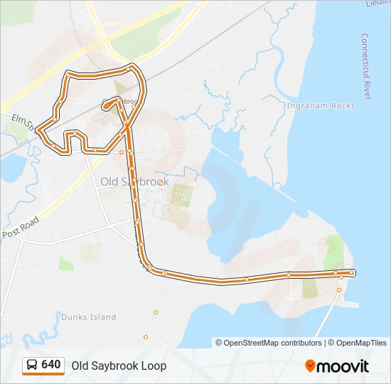 640 Bus Line Map