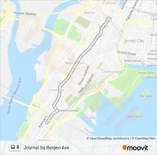 8 Bus Line Map