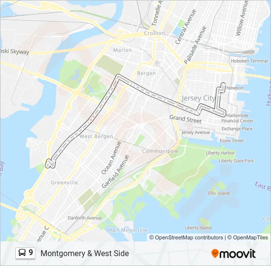 9 Bus Line Map
