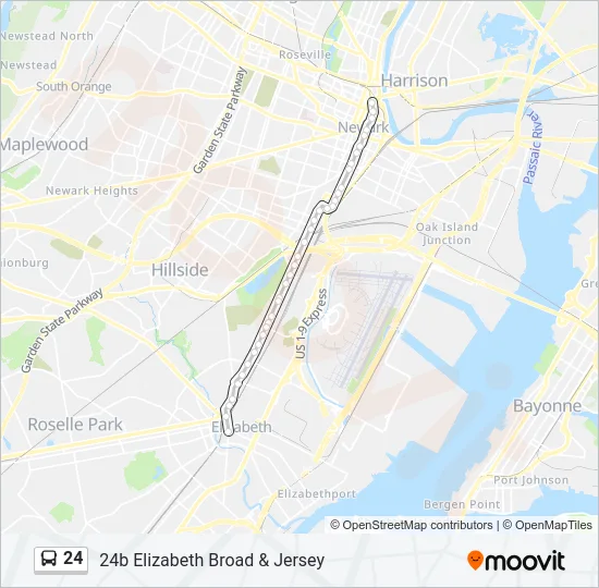 24 Bus Line Map