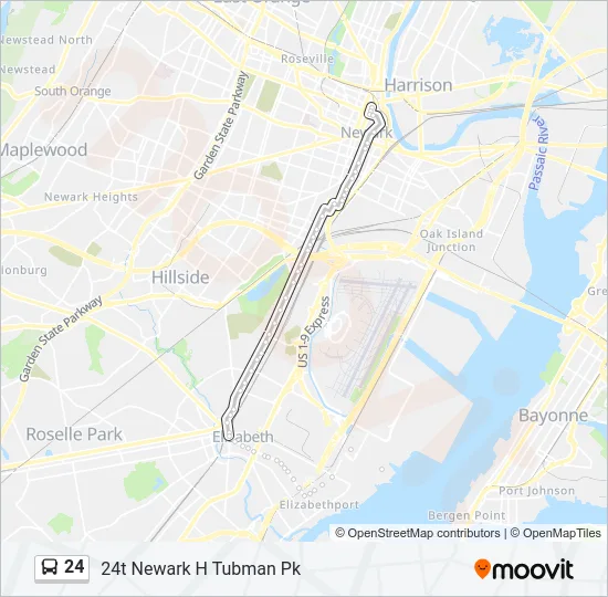 24 Bus Line Map