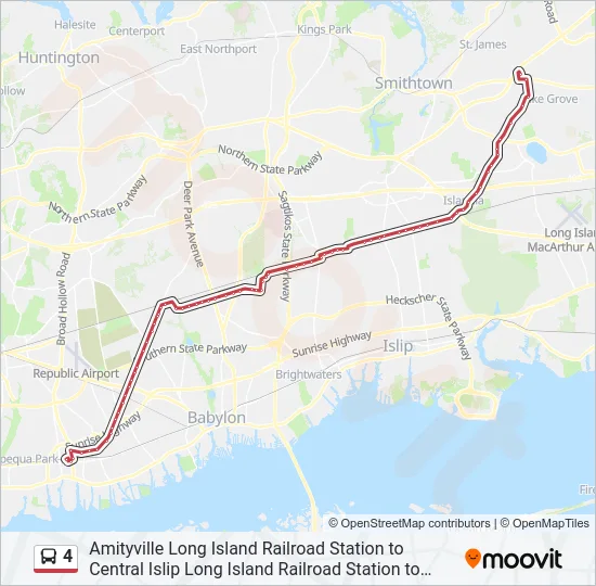 4 Bus Line Map