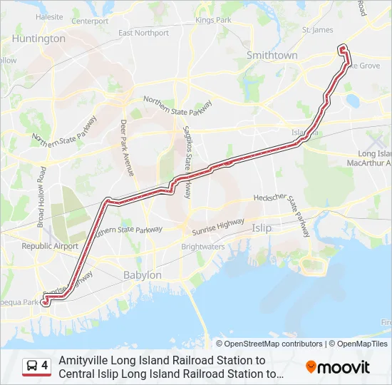 4 Bus Line Map