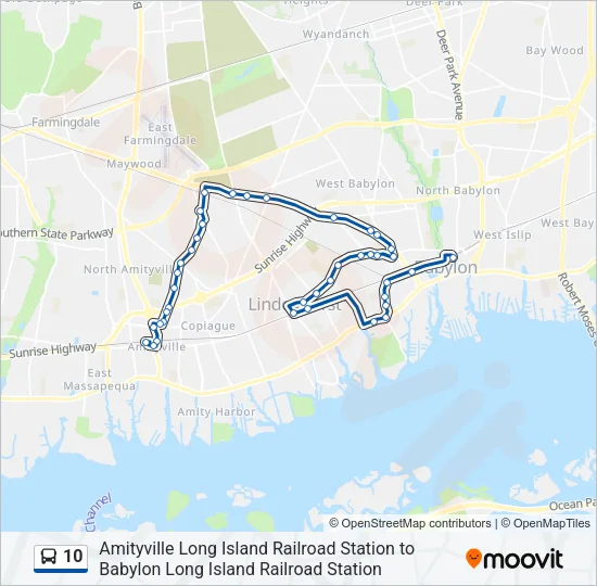 10 Bus Line Map