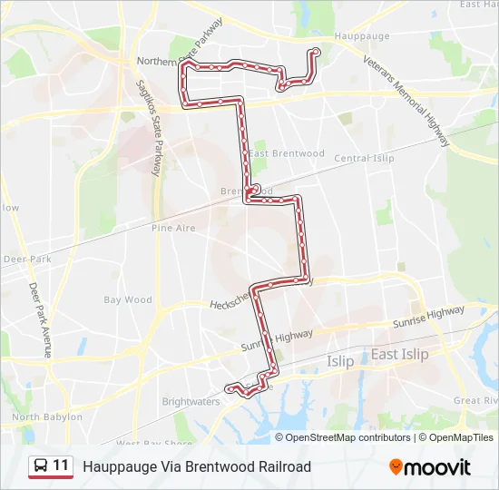 11 Bus Line Map