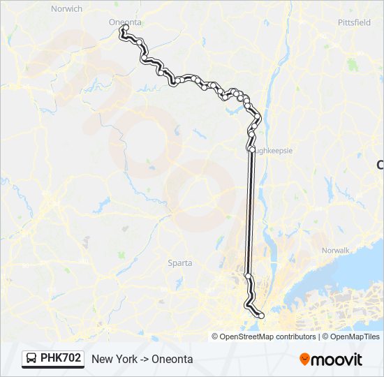 Mapa de PHK702 de autobús