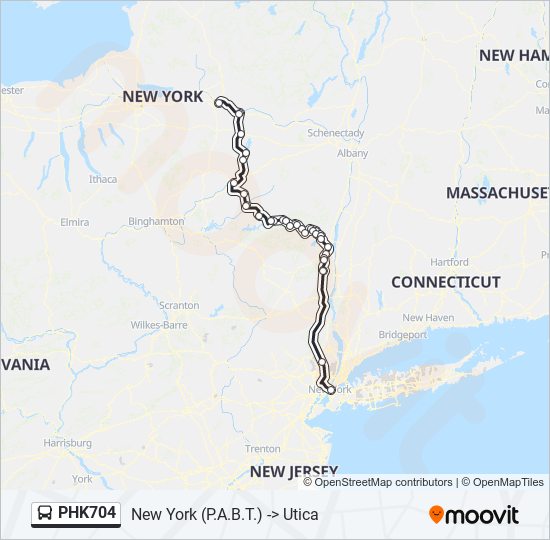 Mapa de PHK704 de autobús