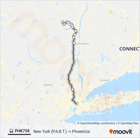 PHK758 bus Line Map