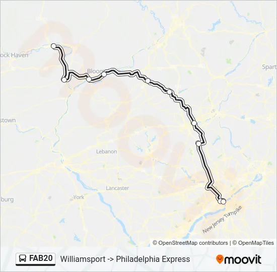FAB20 Bus Line Map