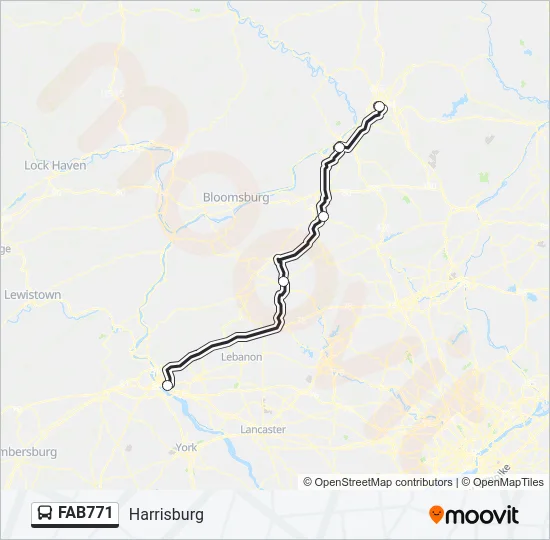 FAB771 Bus Line Map