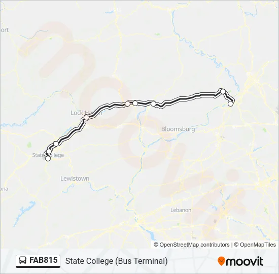 FAB815 Bus Line Map