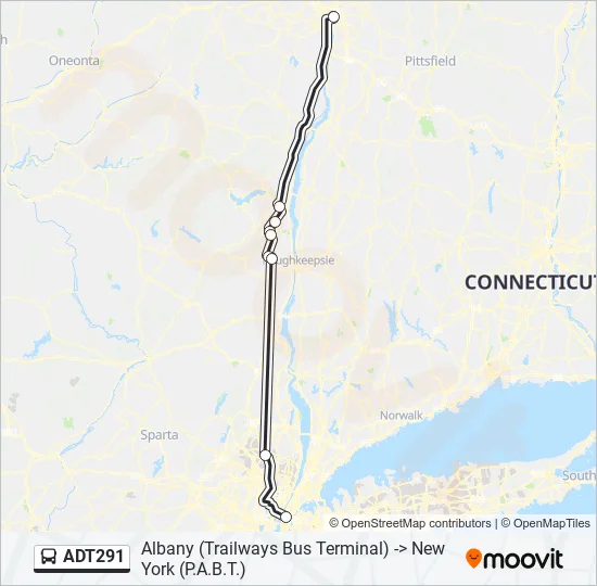 ADT291 Bus Line Map