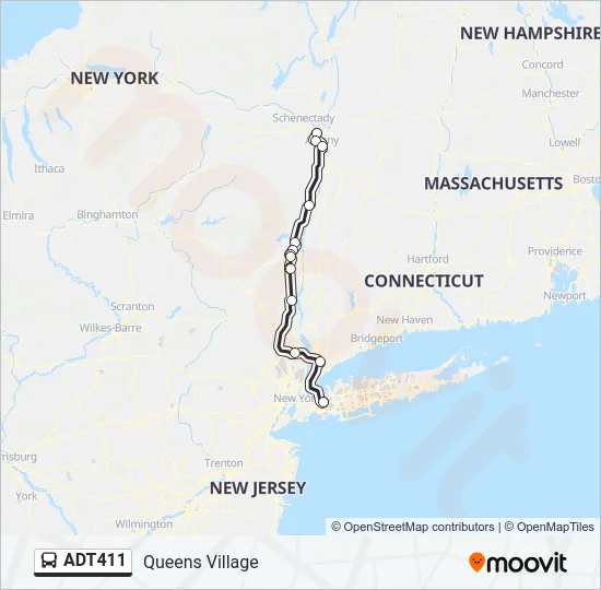 ADT411 Bus Line Map