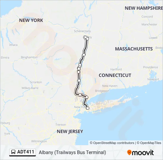 ADT411 Bus Line Map