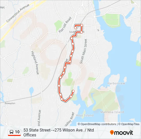 10 Bus Line Map
